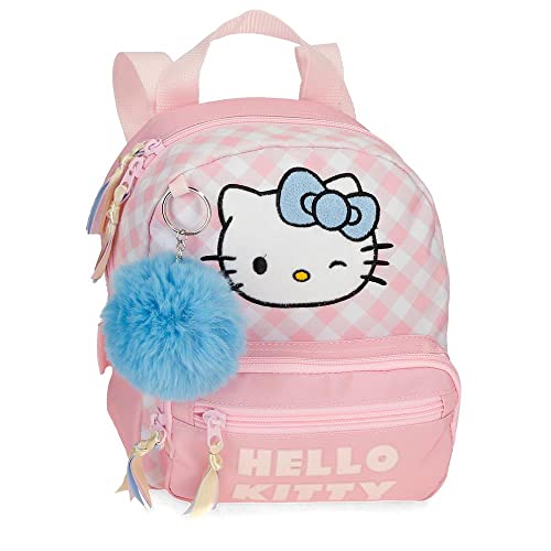 HELLO KITTY Wink Kosmetiktasche, Rosa, 19 x 23 x 8 cm, Polyester, Rosa, Wanderrucksack von Hello Kitty