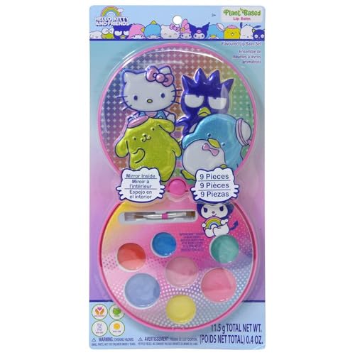 Hello Kitty and Friends Plant Based Lip Balm Set with Mirror - Kids' Friendly von Hello Kitty