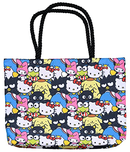 Hello Kitty and Friends Tote My Melody Keroppi Chococat Smoking Sam Aufdruck Tasche, mehrfarbig von Hello Kitty