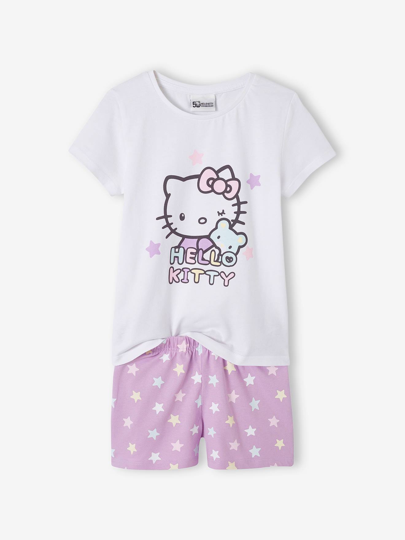 Kurzer Kinder Schlafanzug HELLO KITTY lila von Hello Kitty