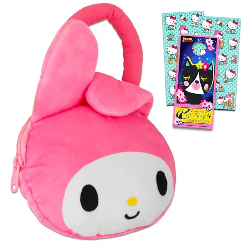 My Melody Plüsch-Geldbörse für Mädchen – Meldoy-Geschenkpaket mit My Meldoy Plushie mit Riemen plus Hello Kitty Aufklebern und mehr | My Melody Handtasche für Mädchen, My Melody Handtasche, Hello von Hello Kitty