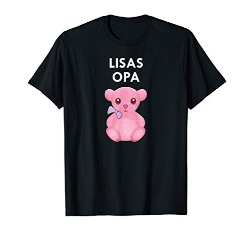 Herren Opa Baby Lisa | Individuelles T Großväter von Enkelinnen T-Shirt von Hello Spark Apparel