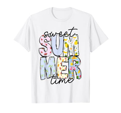 Sweet Summer Time Summer Vibes Lustiger Strandurlaub für Damen und Kinder T-Shirt Sweet Summer Time Summer Vibes Lustiger Strandurlaub für Damen und Kinder T-Shirt von Hello Summer Tops
