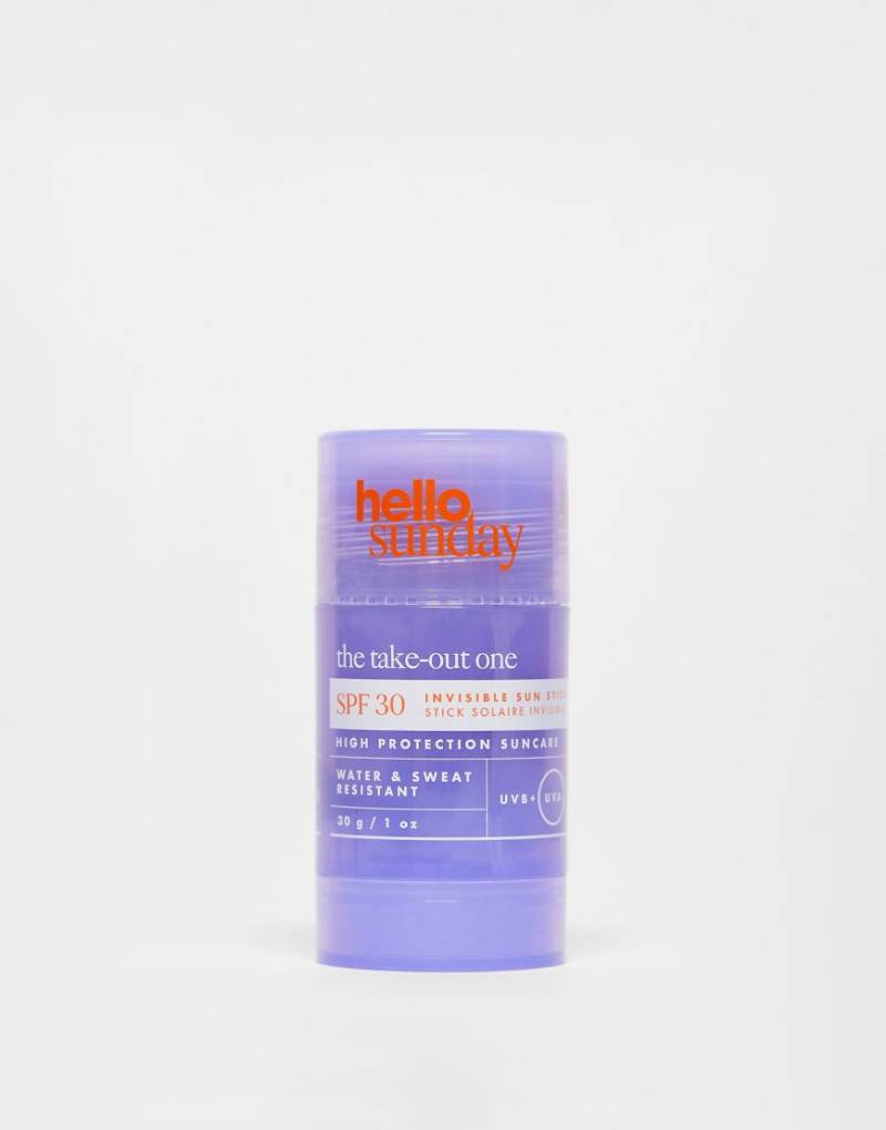 Hello Sunday - SPF30 The Take-Out One Invisible Sun Stick - Sonnenschutzstift, 30 g-Keine Farbe von Hello Sunday