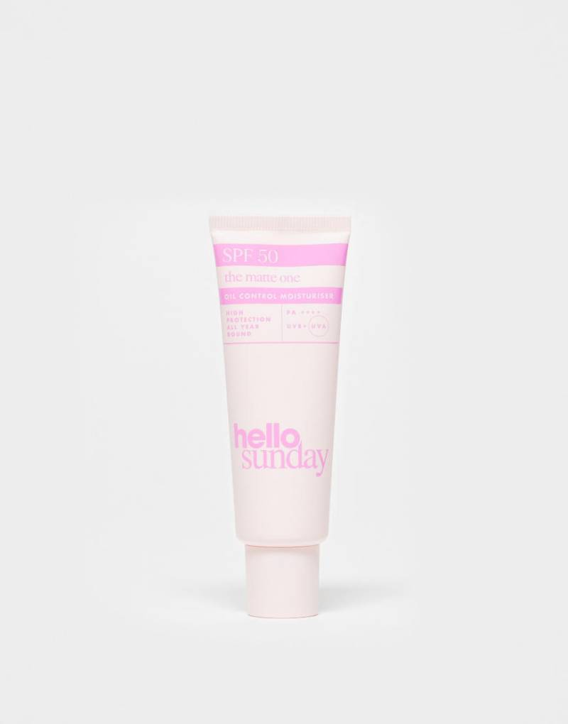 Hello Sunday - SPF50 The Matte One Oil Control Moisturiser - Feuchtigkeitscreme mit LSF, 50 ml-Keine Farbe von Hello Sunday