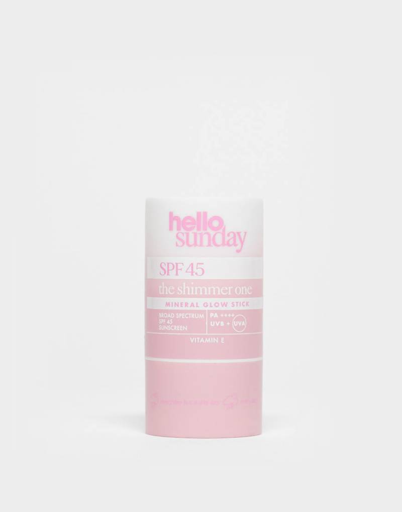 Hello Sunday - The Shimmer One Mineral Glow Stick - Sonnenschutz-Stift mit LSF 45, 20 g-Keine Farbe von Hello Sunday