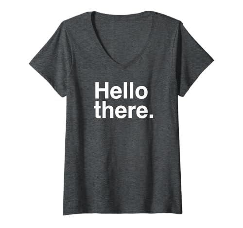 Damen Hallo There T-Shirt mit V-Ausschnitt Damen Hallo There T-Shirt mit V-Ausschnitt von Hello There Design Studio