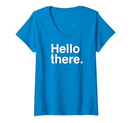 Damen Hallo There T-Shirt mit V-Ausschnitt Damen Hallo There T-Shirt mit V-Ausschnitt von Hello There Design Studio