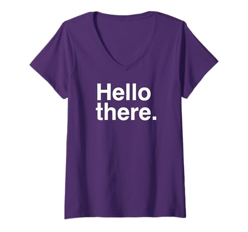 Damen Hallo There T-Shirt mit V-Ausschnitt Damen Hallo There T-Shirt mit V-Ausschnitt von Hello There Design Studio