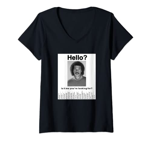 Damen Suche nach vermisster Person T-Shirt mit V-Ausschnitt Damen Suche nach vermisster Person T-Shirt mit V-Ausschnitt von Hello? is it me, you're looking for