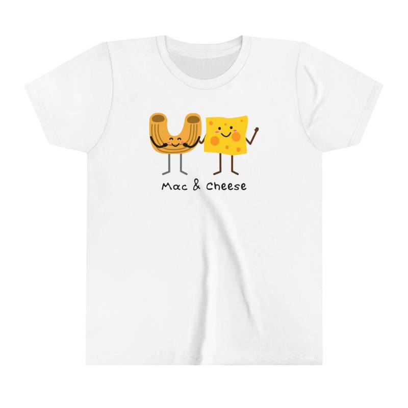 Jugend Kurzarm Mac & Käse T-Shirt, Makkaroni Und Käse, Kinder Trendy Tshirt, Geschenk Jugend Kurzarm Mac & Käse T-Shirt, Makkaroni Und Käse, Kinder Trendy Tshirt, Geschenk von HelloDaffodilDesigns