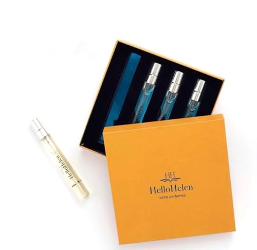 HelloHelen Mini Travel Set – 4 x 10ml Unisex Niche Perfume – Luxury Travel-Size Fragrance Gift Set with Elegant, Long-Lasting Scents for Men & Women – For All Occasions von HelloHelen