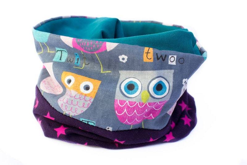 Loopschal Eulen von HelloLittleHandmade