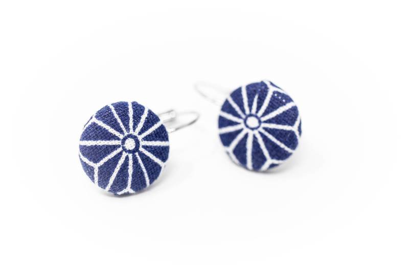 Ohrhänger Blau Asanoha Japan Ohrhänger Blau Asanoha Japan von HelloLittleHandmade