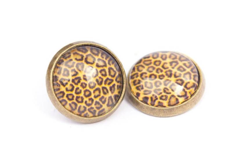 Ohrstecker Leopard von HelloLittleHandmade