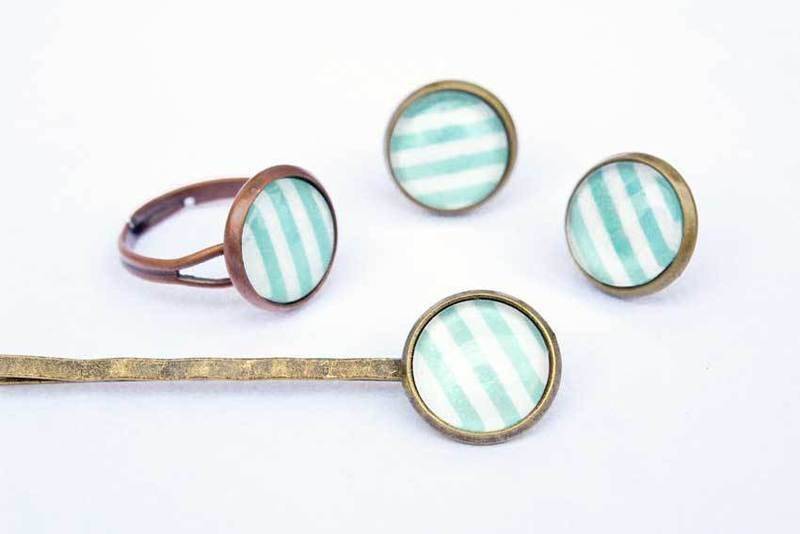 Schmuckset Streifen Schmuckset Streifen von HelloLittleHandmade