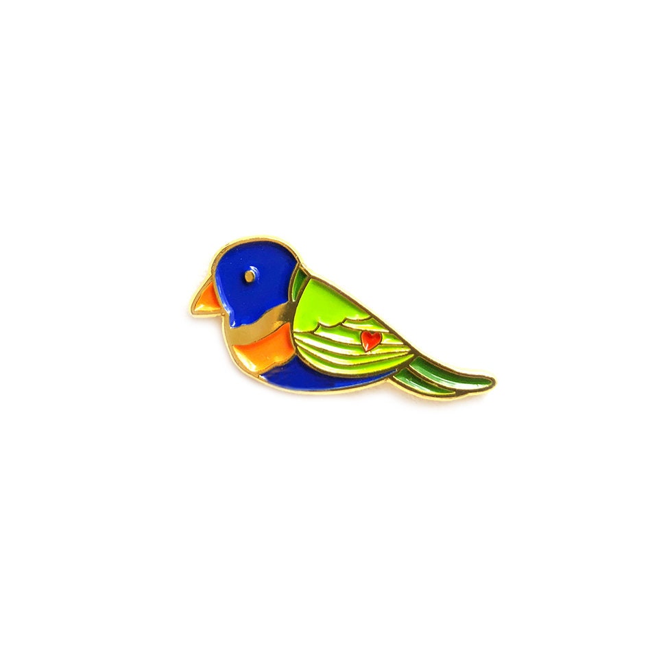 Anstecknadel | Regenbogen Lorikeet Anstecknadel | Regenbogen Lorikeet von HelloMissMay
