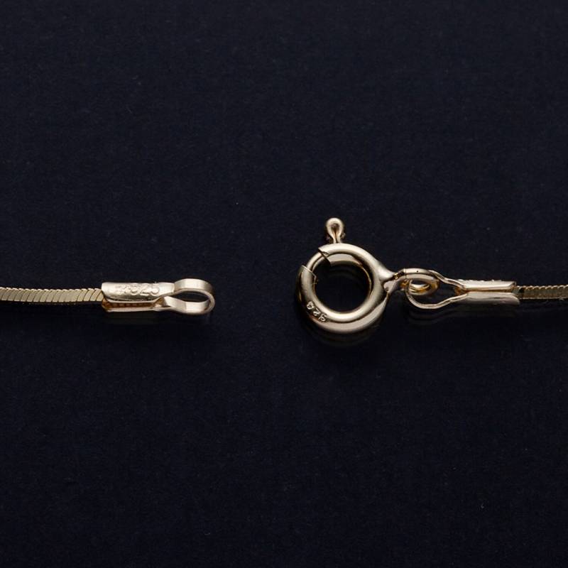 18K Gold Über, 925 Sterling Silber, 0, 9 Mm Quadratisch Geschnittene Schlangenkette, 16 "~ 24" 18K Gold Über, 925 Sterling Silber, 0, 9 Mm Quadratisch Geschnittene Schlangenkette, 16 "~ 24" von HelloMyJewelry