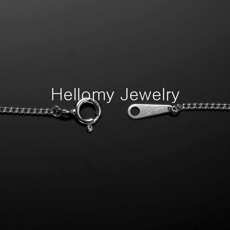 925 Sterling Silber, 0, 9 Mm, 1, 0 Mm Panzerkette Halskette, Nickel - Und Bleifrei, Anti-Trübung, Sehr Dünn 925 Sterling Silber, 0, 9 Mm, 1, 0 Mm Panzerkette Halskette, Nickel - Und Bleifrei, Anti-Trübung, Sehr Dünn von HelloMyJewelry