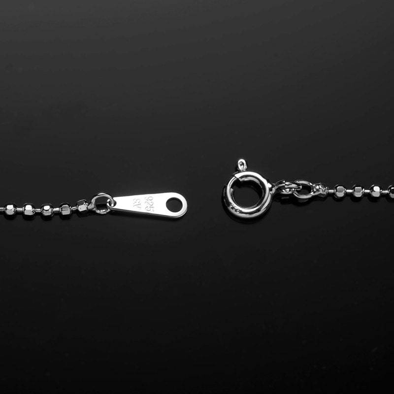 925 Sterling Silber, 1, 0 Mm, 1, 2 1, 5 Cut Ball Kettenhalskette, Großverkauf, Anti Tarnish 925 Sterling Silber, 1, 0 Mm, 1, 2 1, 5 Cut Ball Kettenhalskette, Großverkauf, Anti Tarnish von HelloMyJewelry