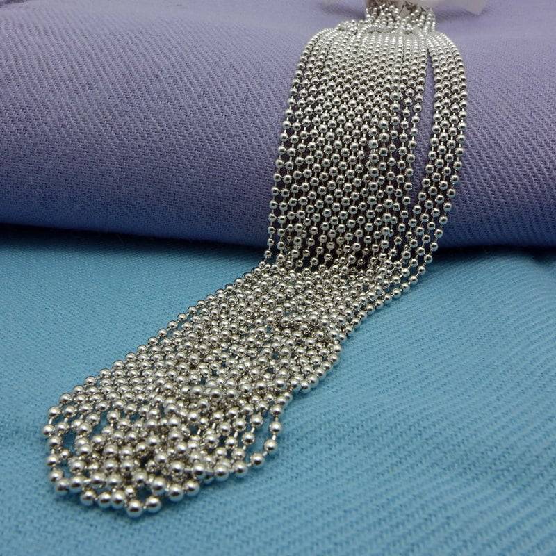925 Sterling Silber, 2.0 Mm Ball Bead Halskette, Anti Tarnish, Großverkauf 925 Sterling Silber, 2.0 Mm Ball Bead Halskette, Anti Tarnish, Großverkauf von HelloMyJewelry