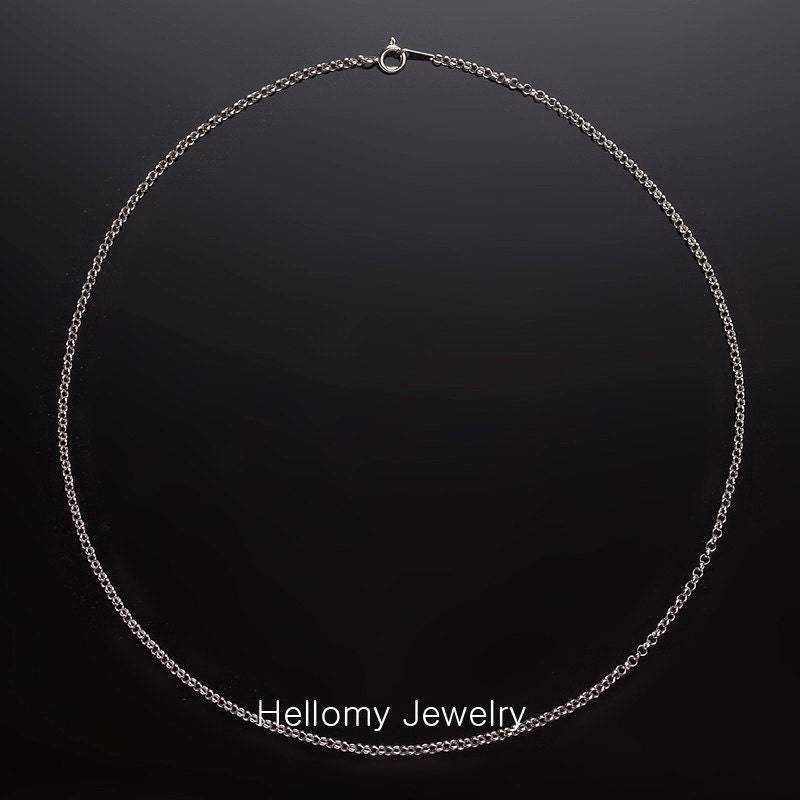 Echtes Sterling Silber, 925, 1, 6 Mm, Rolo Kette Halskette, Anti Tarnish, Großhandelspreis.nick Und Blei Frei Echtes Sterling Silber, 925, 1, 6 Mm, Rolo Kette Halskette, Anti Tarnish, Großhandelspreis.nick Und Blei Frei von HelloMyJewelry
