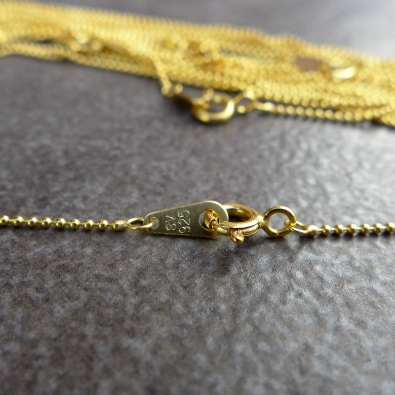 Gold Over, 925 Sterling Silber, 1, 0 Mm, 1, 2 Mm Ball Perlenkette Halskette, Großhandelspreis Gold Over, 925 Sterling Silber, 1, 0 Mm, 1, 2 Mm Ball Perlenkette Halskette, Großhandelspreis von HelloMyJewelry