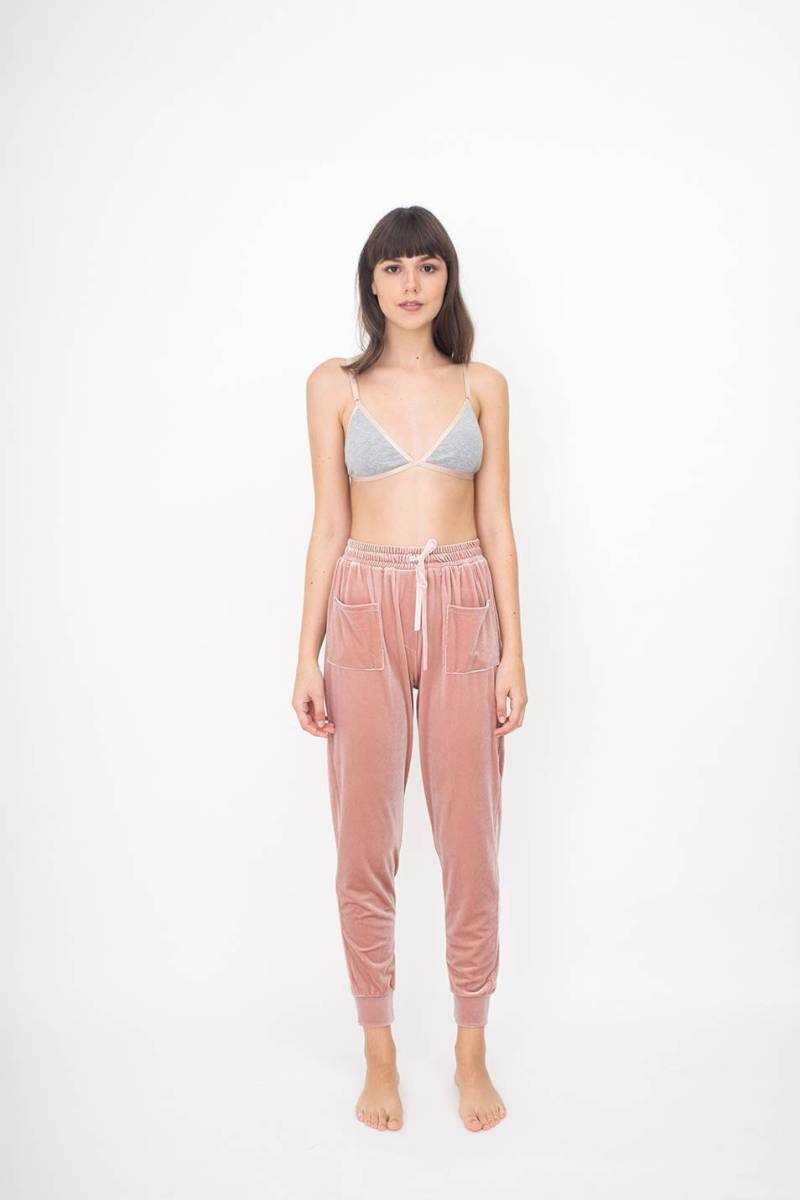 Rosa Samt-Jogger Bequeme Lounge-Hose Für Frauen Rosa Samt-Jogger Bequeme Lounge-Hose Für Frauen von HelloSunshineswim