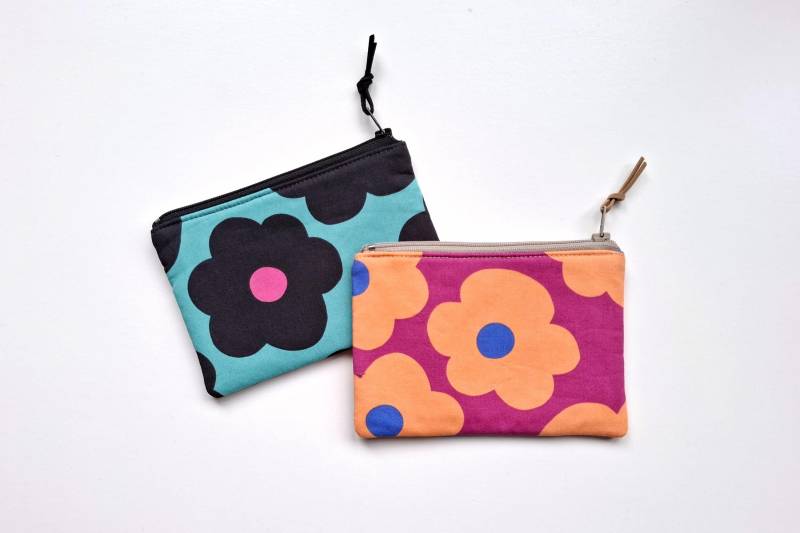 Mini Geldbörse, Kleines Reissverschlusstäschchen, Kartenhalter von HelloVioleta