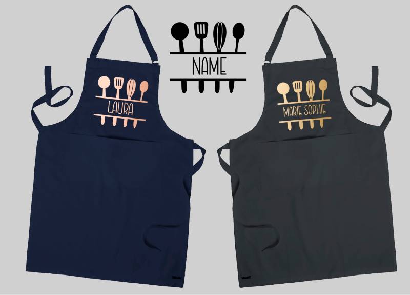 Geschenk Für Oma, Mama, Freundin | Personalisierte Schürze Mit Namen in Anthrazit Oder Dunkelblau| Wunschnamen Geschenk Für Oma, Mama, Freundin | Personalisierte Schürze Mit Namen in Anthrazit Oder Dunkelblau| Wunschnamen von Hellodesignmeshop
