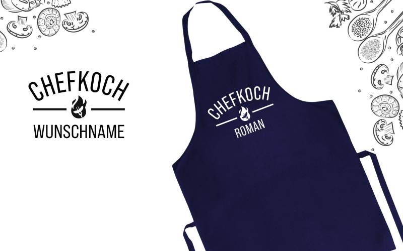 Geschenk Für Papa| Personalisierte Schürze Chefokoch Mit Namen in Anthrazit Oder Dunkelblau| Wunschnamen Geschenk Für Papa| Personalisierte Schürze Chefokoch Mit Namen in Anthrazit Oder Dunkelblau| Wunschnamen von Hellodesignmeshop