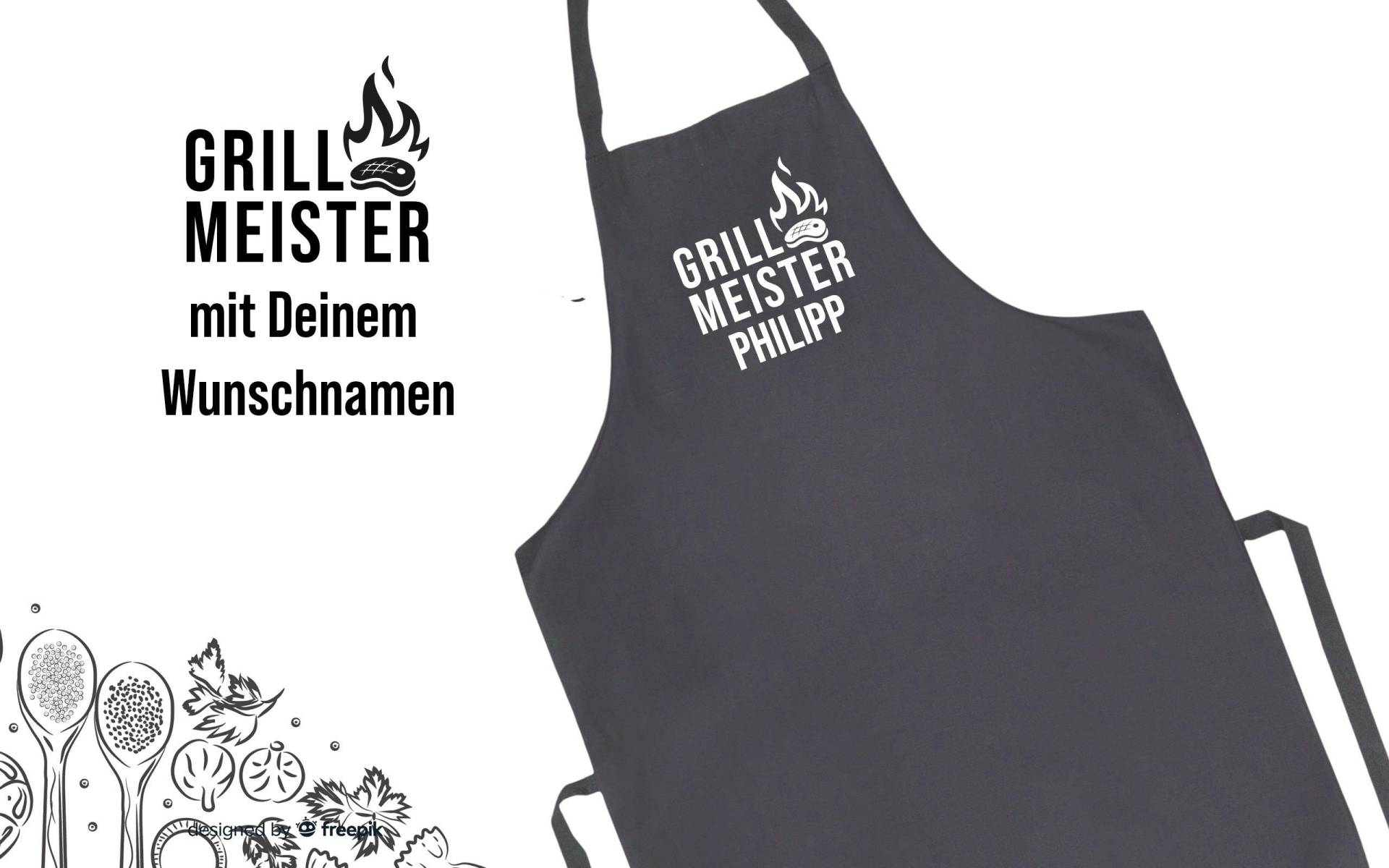 Geschenk Für Papa| Personalisierte Schürze Mit Namen in Anthrazit Oder Dunkelblau| Wunschnamen Geschenk Für Papa| Personalisierte Schürze Mit Namen in Anthrazit Oder Dunkelblau| Wunschnamen von Hellodesignmeshop