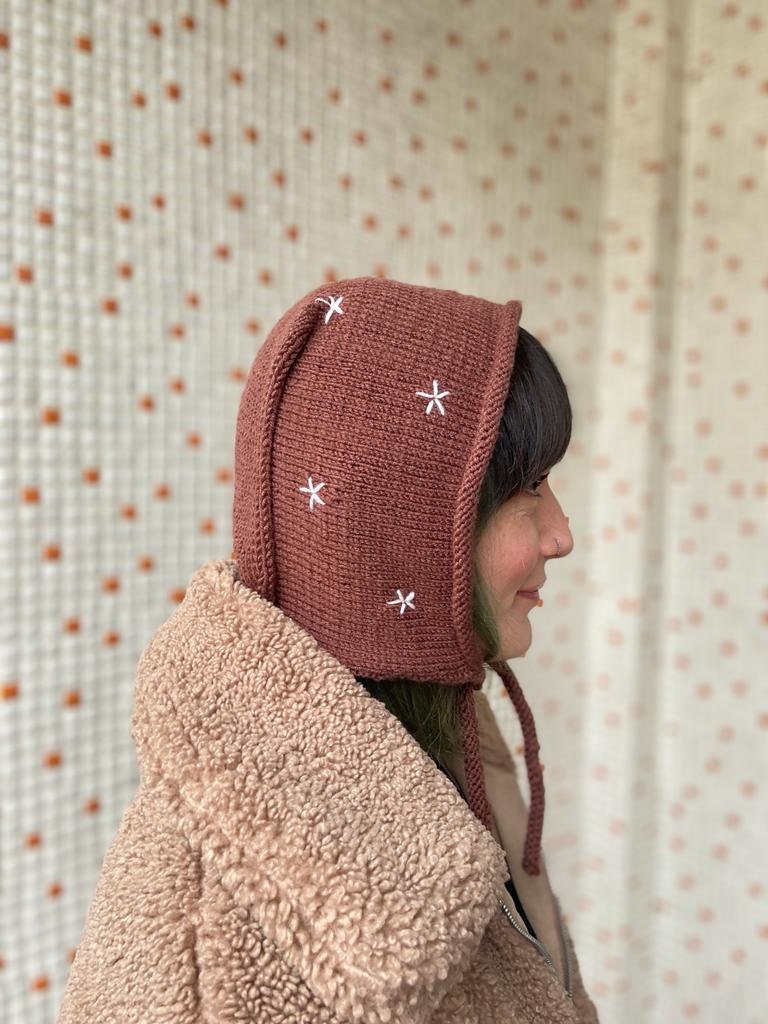 Handgestrickte Mütze Braun Boho Winter Warme Handgestrickte Mütze Braun Boho Winter Warme von HellooCrafts