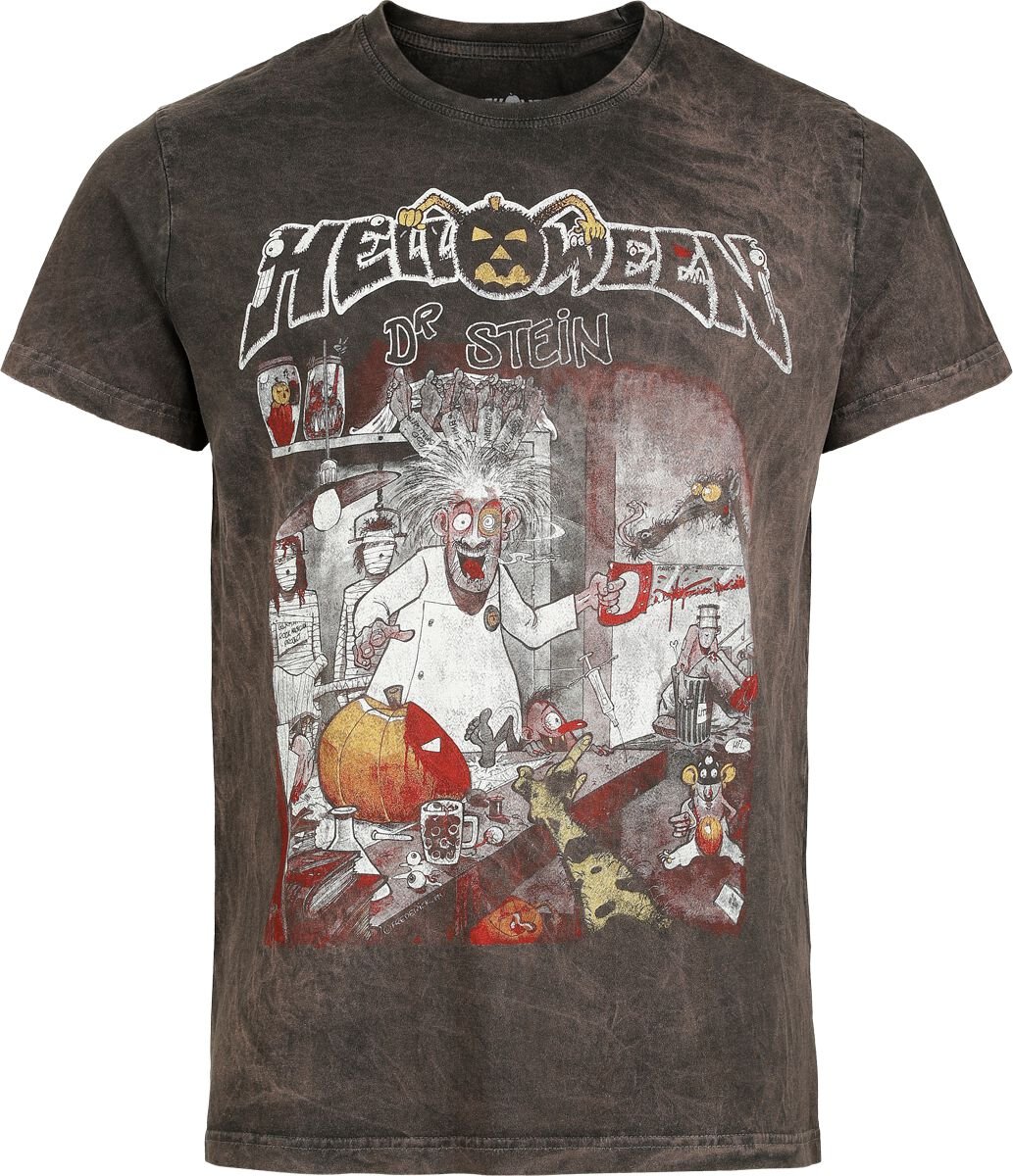 Helloween Dr. Stein T-Shirt grau in XXL von Helloween