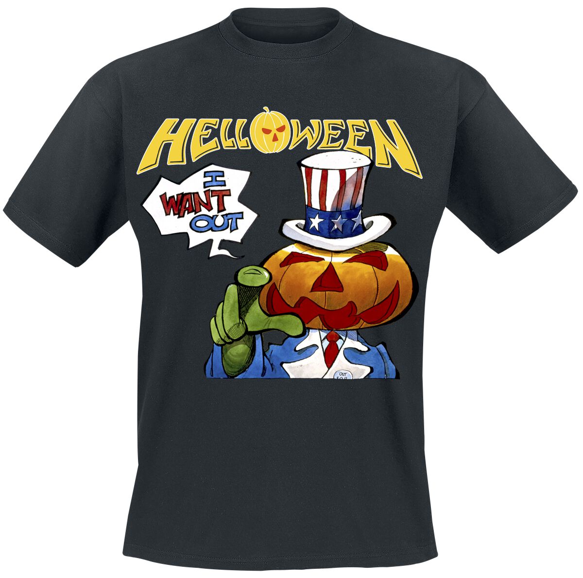 Helloween T-Shirt - I Want Out - S bis 4XL - für Männer - Größe XL - schwarz  - EMP exklusives Merchandise! von Helloween
