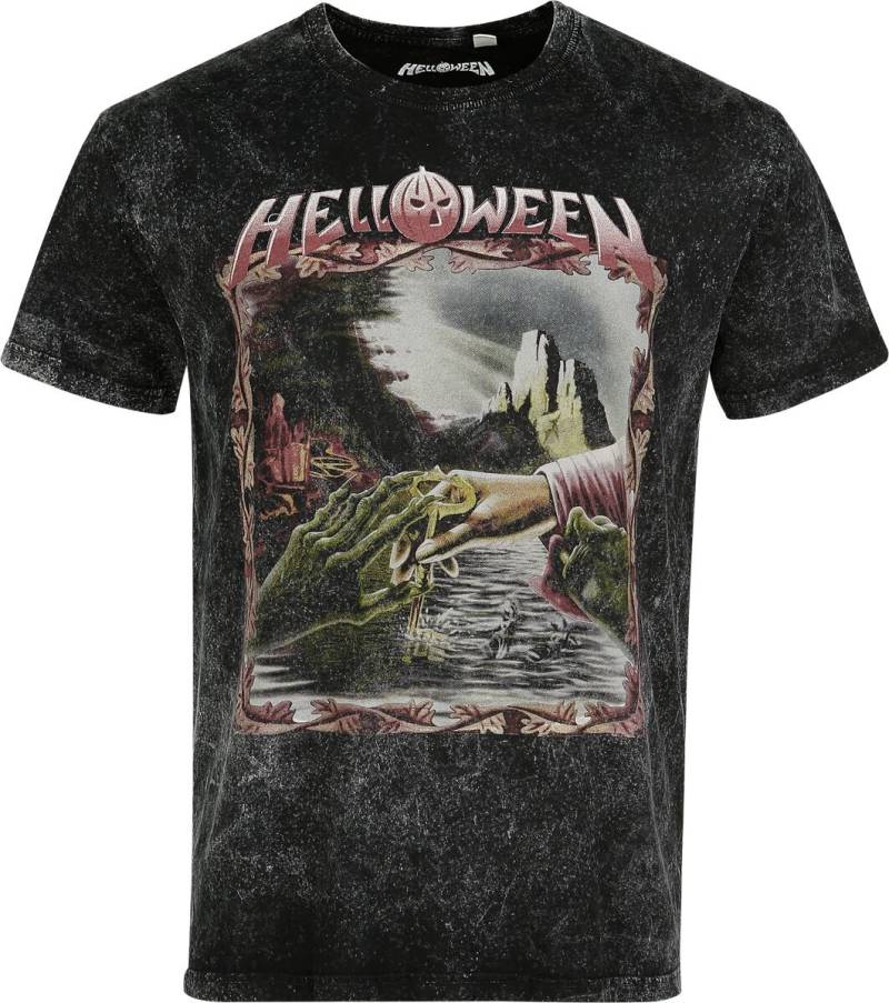 Helloween T-Shirt - Keeper of the seven keys - Part II - S - für Männer - Größe S - anthrazit  - EMP exklusives Merchandise! von Helloween