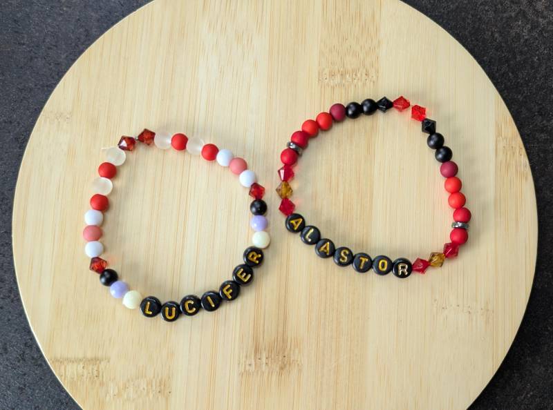 Hazbin Hotel Inspirierte Armbänder - Lucifer, Alastor von HelluvaCraftDE