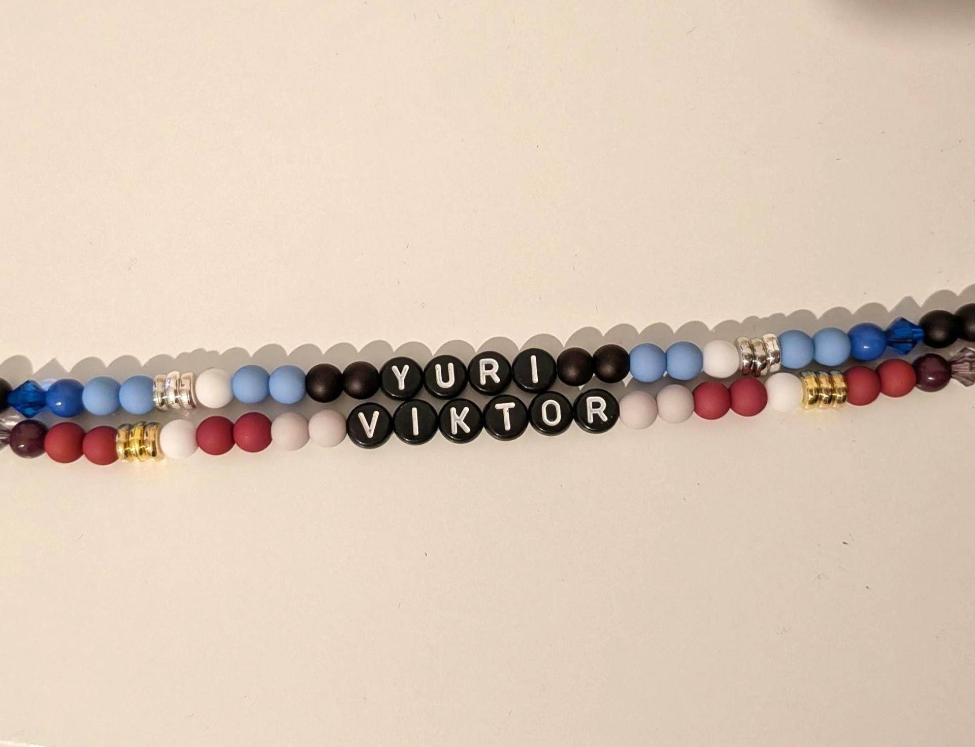 Yuri On Ice Inspired Bracelets - Stay Close To Me | Viktor & Yuri von HelluvaCraftDE