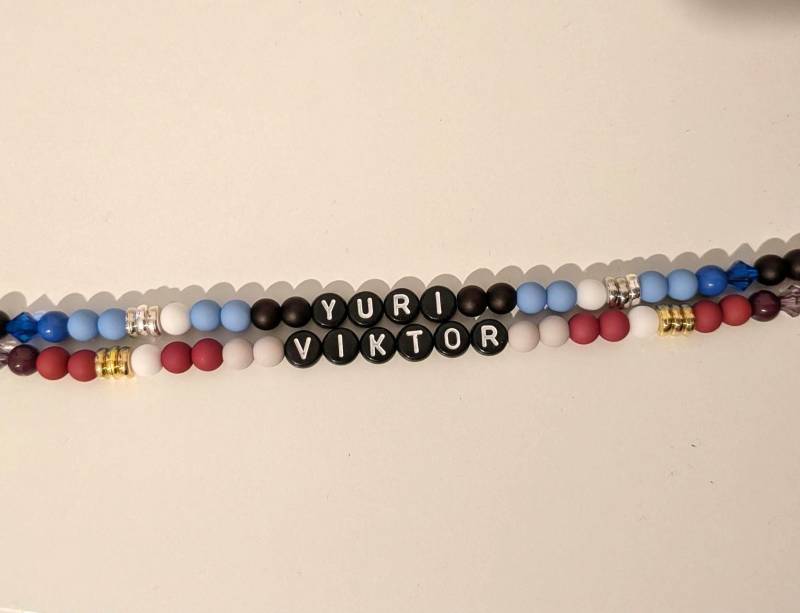 Yuri On Ice Inspired Bracelets - Stay Close To Me | Viktor & Yuri von HelluvaCraftDE