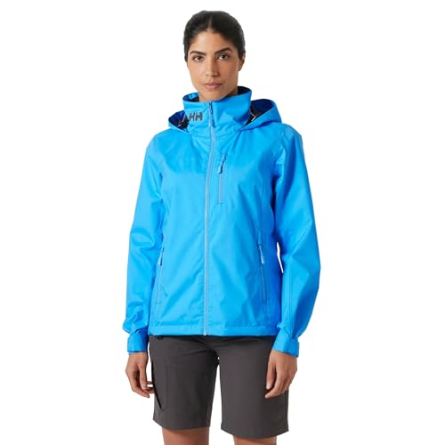 Helly-Hansen Damen Crew Hooded Sailing Jacket 2.0, 645 Cyan, M von Helly Hansen