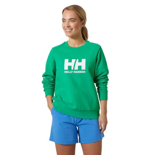 Helly-Hansen Damen HH Logo Crew Sweatshirt 2.0, 499 Bright Green von Helly Hansen