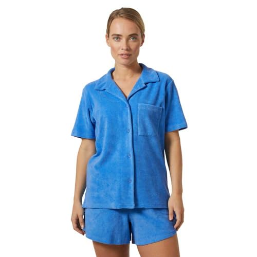 Helly-Hansen Damen Siren Frottee Hemd mit Button-Down-Kragen, 554 Ultra Blue, X-Small von Helly Hansen