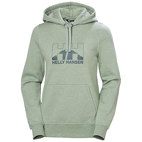 Helly Hansen Damen W Nord Graphic Pullover Hoodie Hemd, Jade 2.0 Melange, XL EU von Helly Hansen