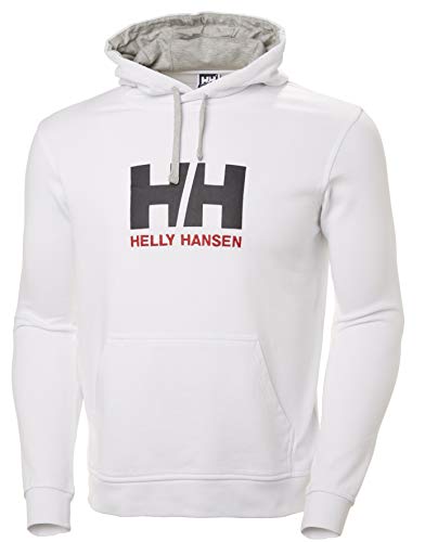 Helly Hansen Herren HH Logo Kapuzenpullover, Weiß, S von Helly Hansen