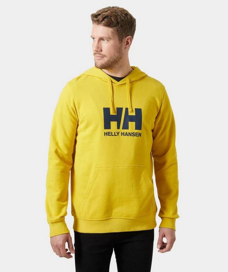 Helly Hansen Kapuzenpullover Logo Hoodie (Bio-Baumwolle) gelb Herren von Helly Hansen