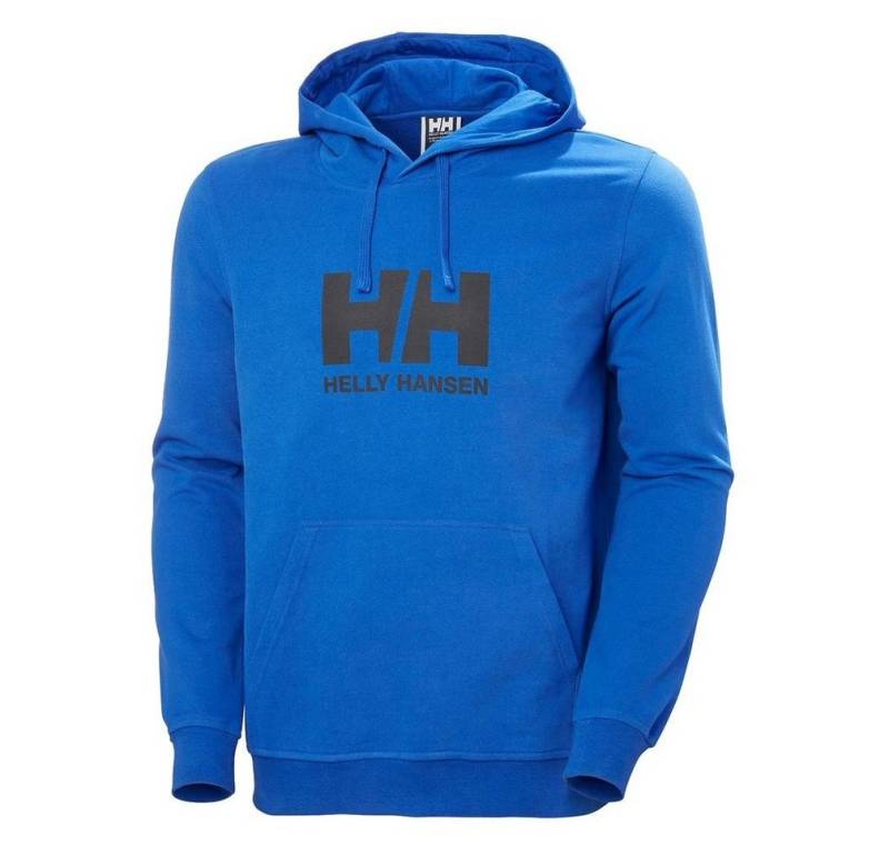 Helly Hansen Kapuzenpullover Logo Hoodie (Bio-Baumwolle) kobaltblau Herren von Helly Hansen