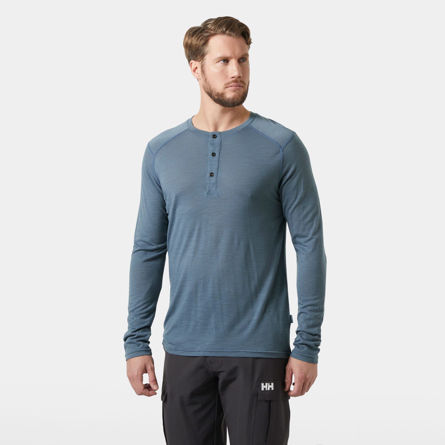 Helly Hansen Men's HH Durawool Long Sleeve Henley 2XL von Helly Hansen
