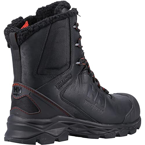 Helly Hansen Oxford S3 Sicherheitsstiefel für den Winter, hoch, mit seitlichem Reißverschluss, Schwarz, Größe 47, Schwarz, 12 UK von Helly Hansen