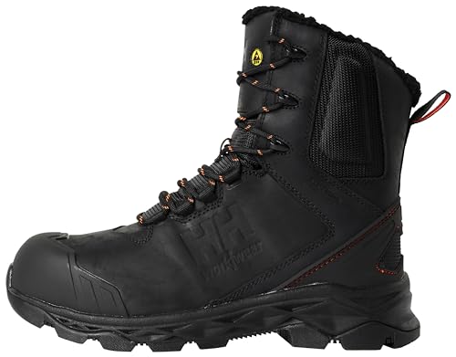 Helly Hansen Oxford S3 Sicherheitsstiefel mit seitlichem Reißverschluss, Größe 45, Schwarz von Helly Hansen
