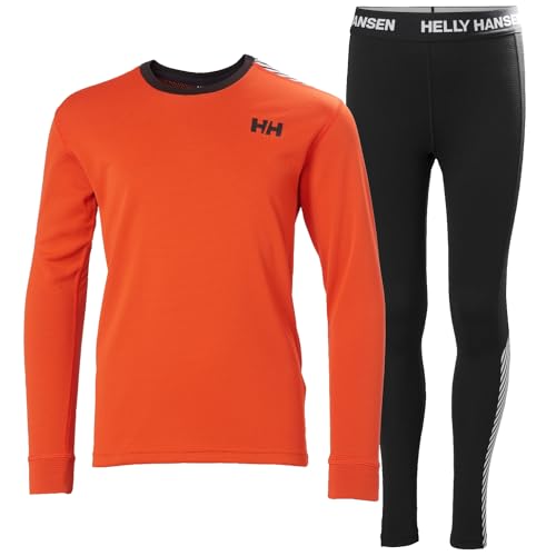 Helly Hansen Unisex Kids JR HH Lifa Active Set Base Layer Bottom, 147 Cherry Tomato, 16 Years von Helly Hansen